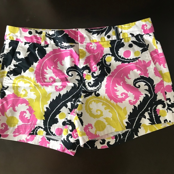 Banana Republic Pants - Banana Republic Milly Colorful Hibiscus Shorts 14